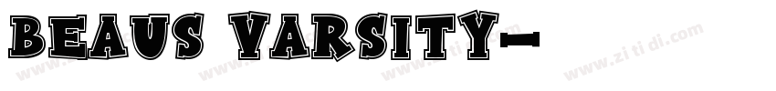 Beaus Varsity字体转换